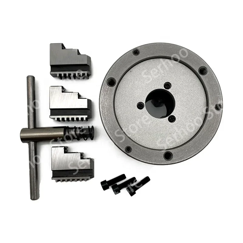 125mm Lathe Chuck 3 Jaw Self-Centering K11-125Scroll Chuck Manual Lathe Chuck for Mini Lathe WM210V