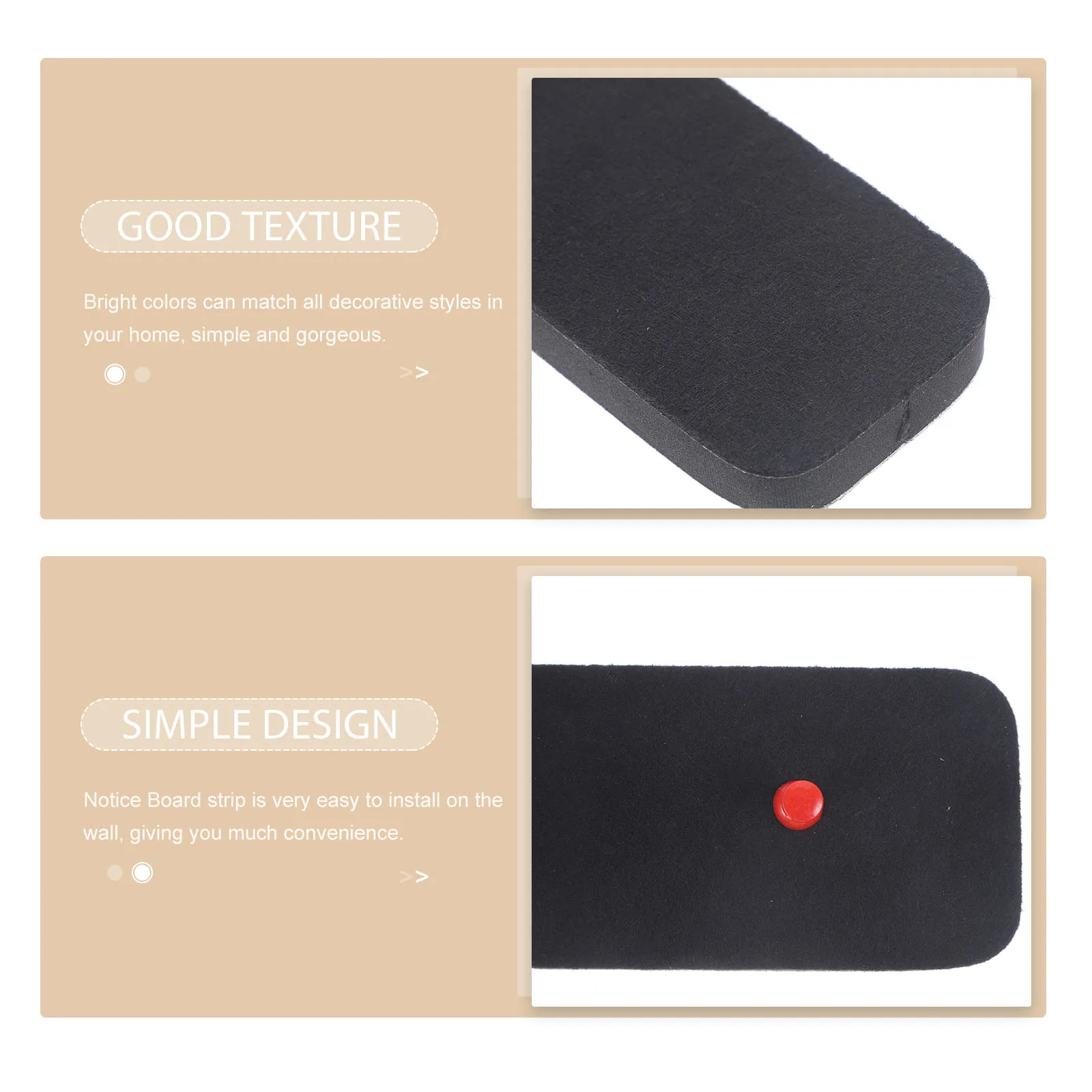 

1 Set Bulletin Board Strips Memo Felt Wall Board Pinboard Display Tile Bar Classroom Memo Strips Notepaper Pinboard