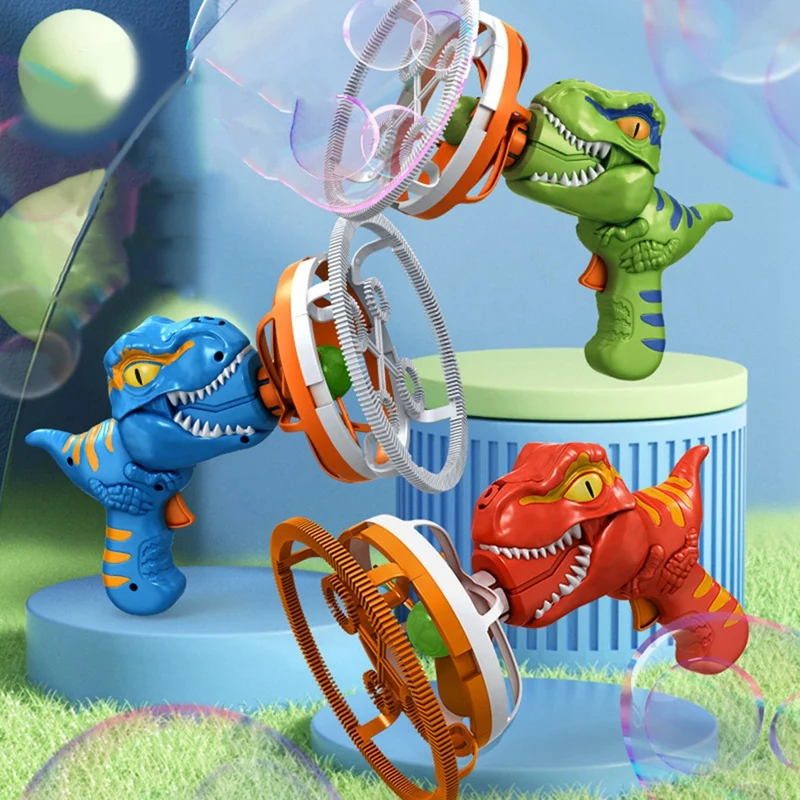 Moteur électrique de machine à bulles de dinosaure de ventilateur, jouets de piscine de dinosaure, déterminer les bles dans la bulle