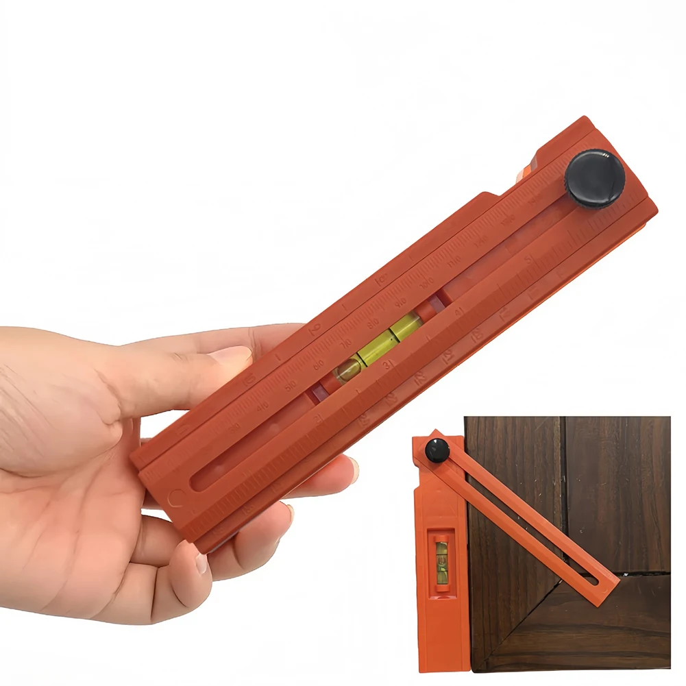 360 Degree Rotating Multi Angle Marking Ruler with Positioning Ruler for Precision Angle Measurement and Woodworking