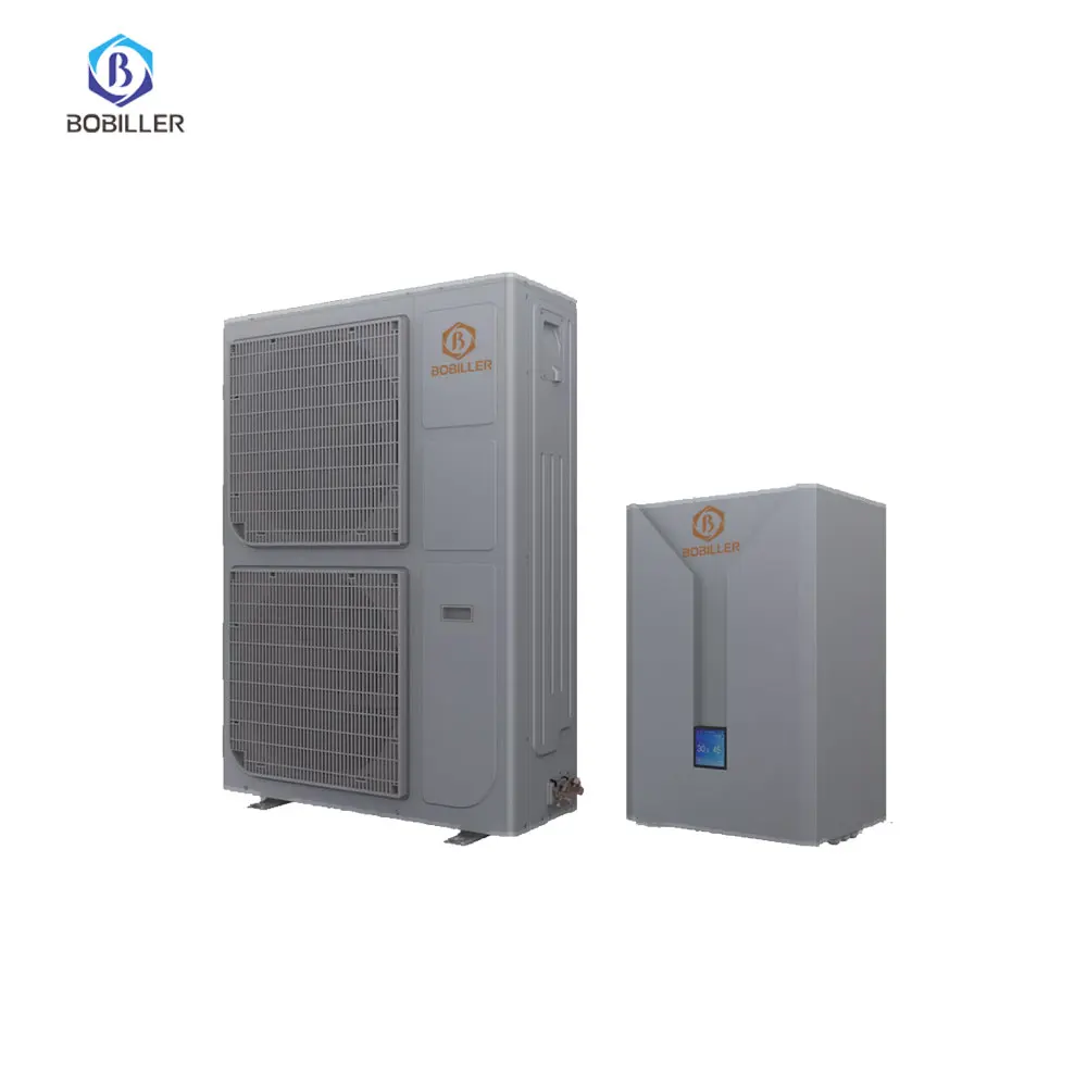 bobiller16KW 18KW 20kw split Heat Pump with water pump R410 R32 Heatpump air to water Inverter Heat Pump air water split system