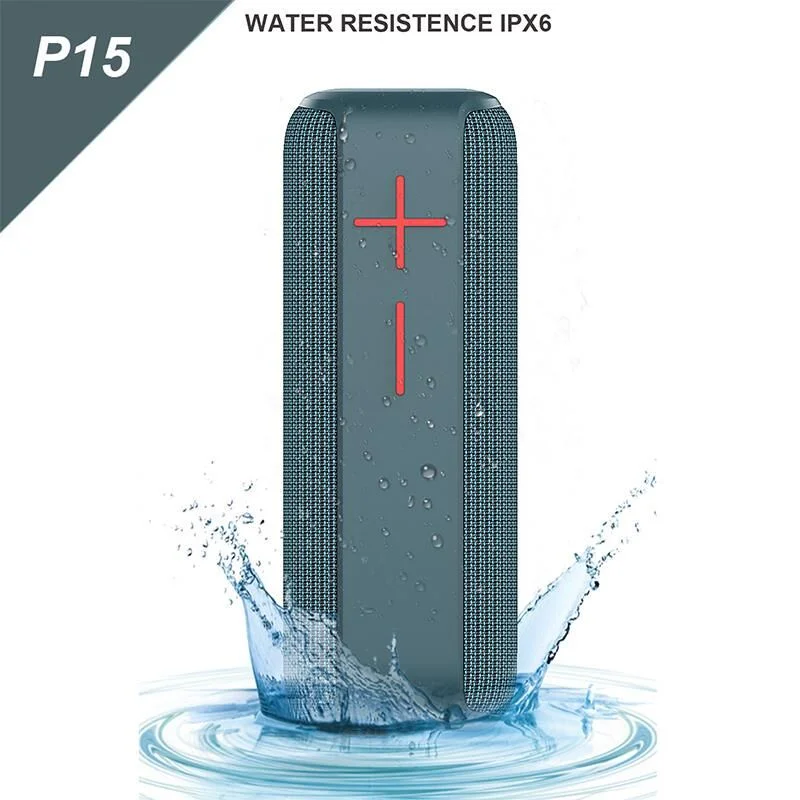 

Wireless Bluetooth Speaker Outdoor Portable Subwoofer Mini Waterproof Soundbox Hand Strap Soundbar with AUX USB TF Card FM Radio