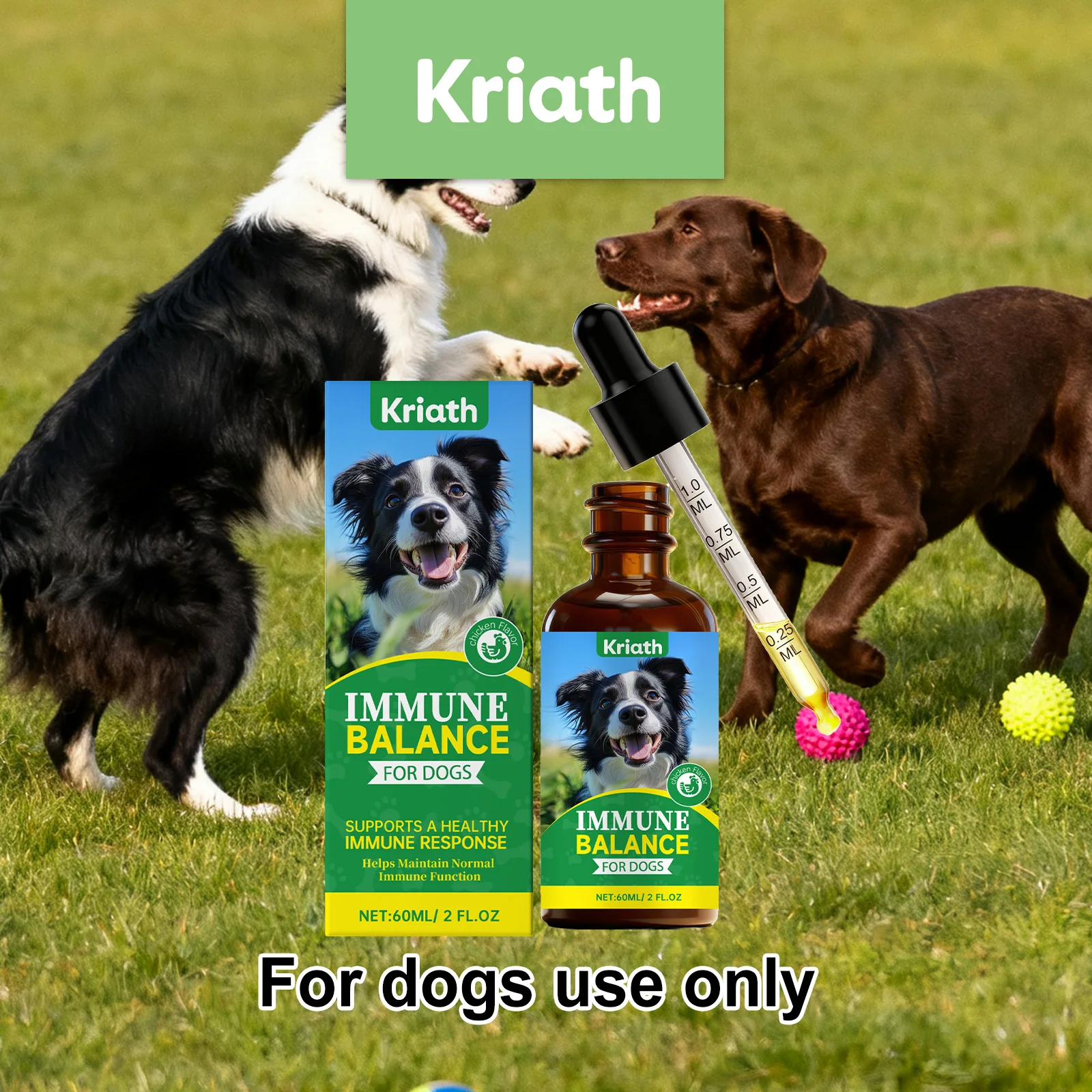 

Gentle Dog Body Drops - Daily Care Supplement for Canine Body & Skin Comfort Support Immune Function Suitable for Sensitive Skin