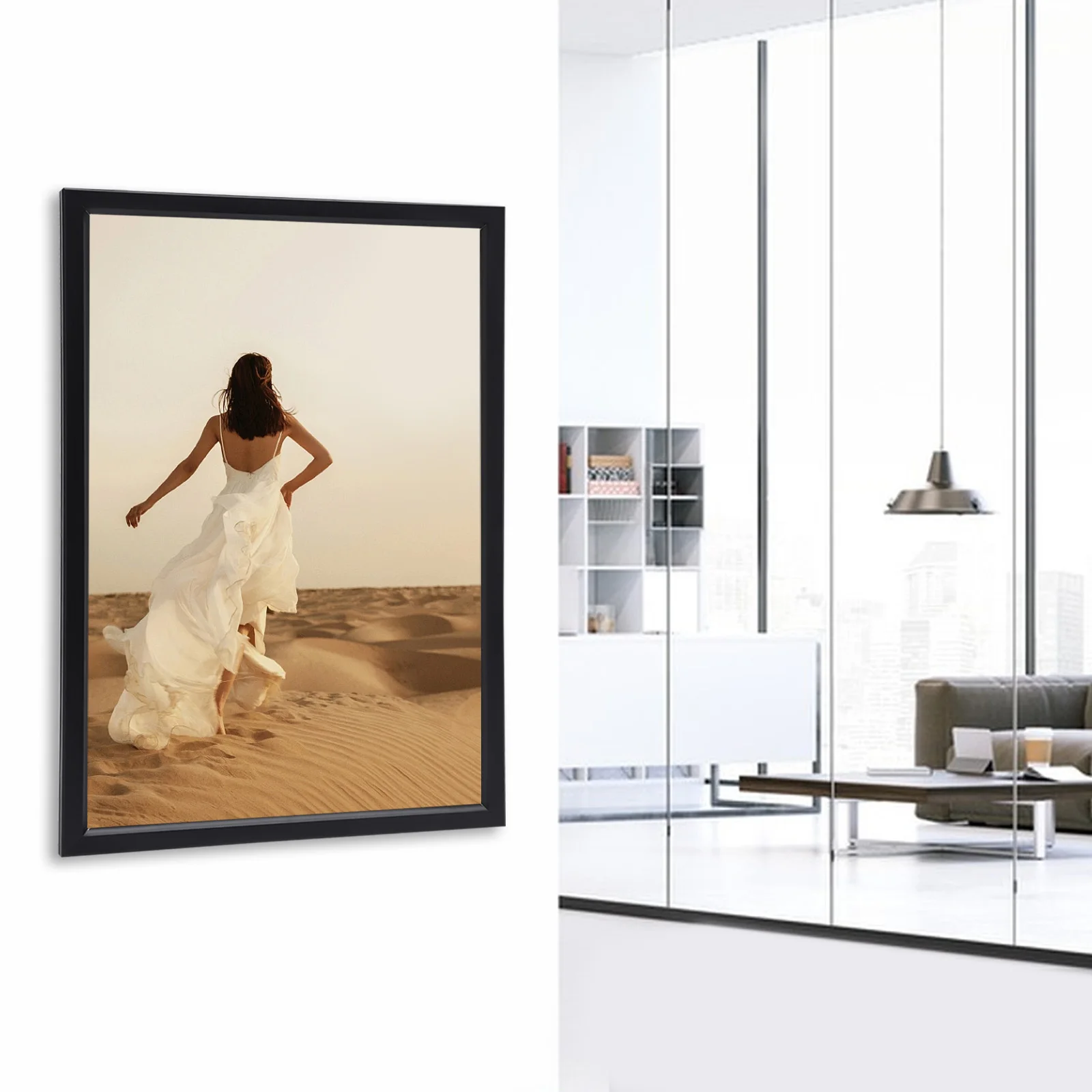 

LED Poster Frame, 18" x 24" LED Backlit Poster Photo Frame Movie Poster Aluminum Alloy Advertisement Signage Light Sign