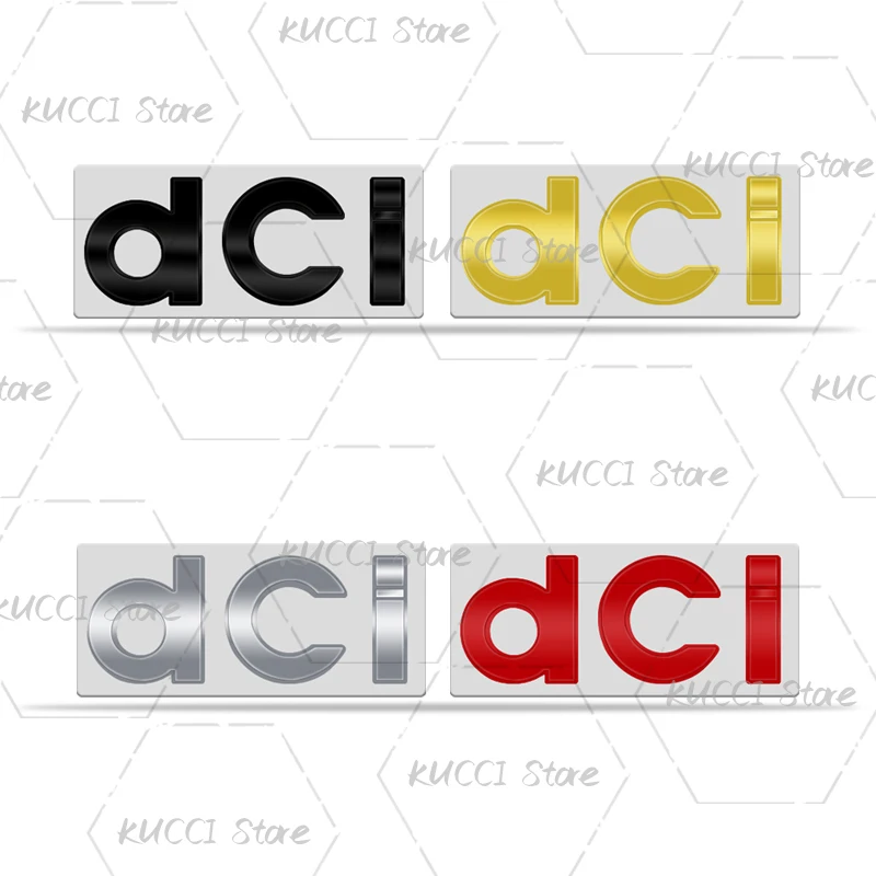 ملصق سيارة ثلاثي الأبعاد بشعار Dci Turbo شعار معدني شارة شارات لداستر داسيا كليو كابتور ميجان ذات المناظر الطبيعية الخلابة Dokker Sandero Logan Lodgy