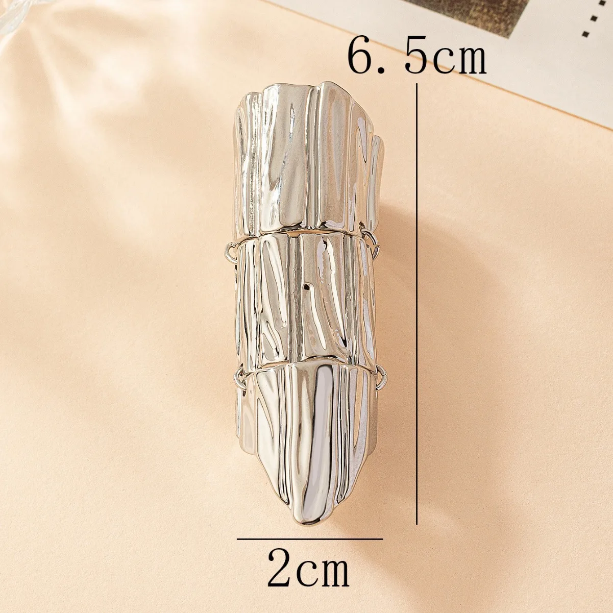 Gothic Plate Armour Series Articulated Ring, Unique High-Grade Mechanical Style Open Armour Finger Jewellery