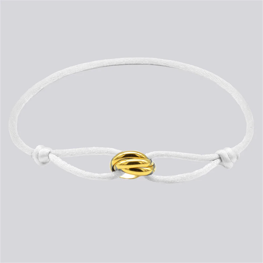Luxuriöses Unisex-Armband, 3, Metallschnalle, Handkette, verstellbares Herren-Seil-Armband für Damen, Schmuck, Geschenke