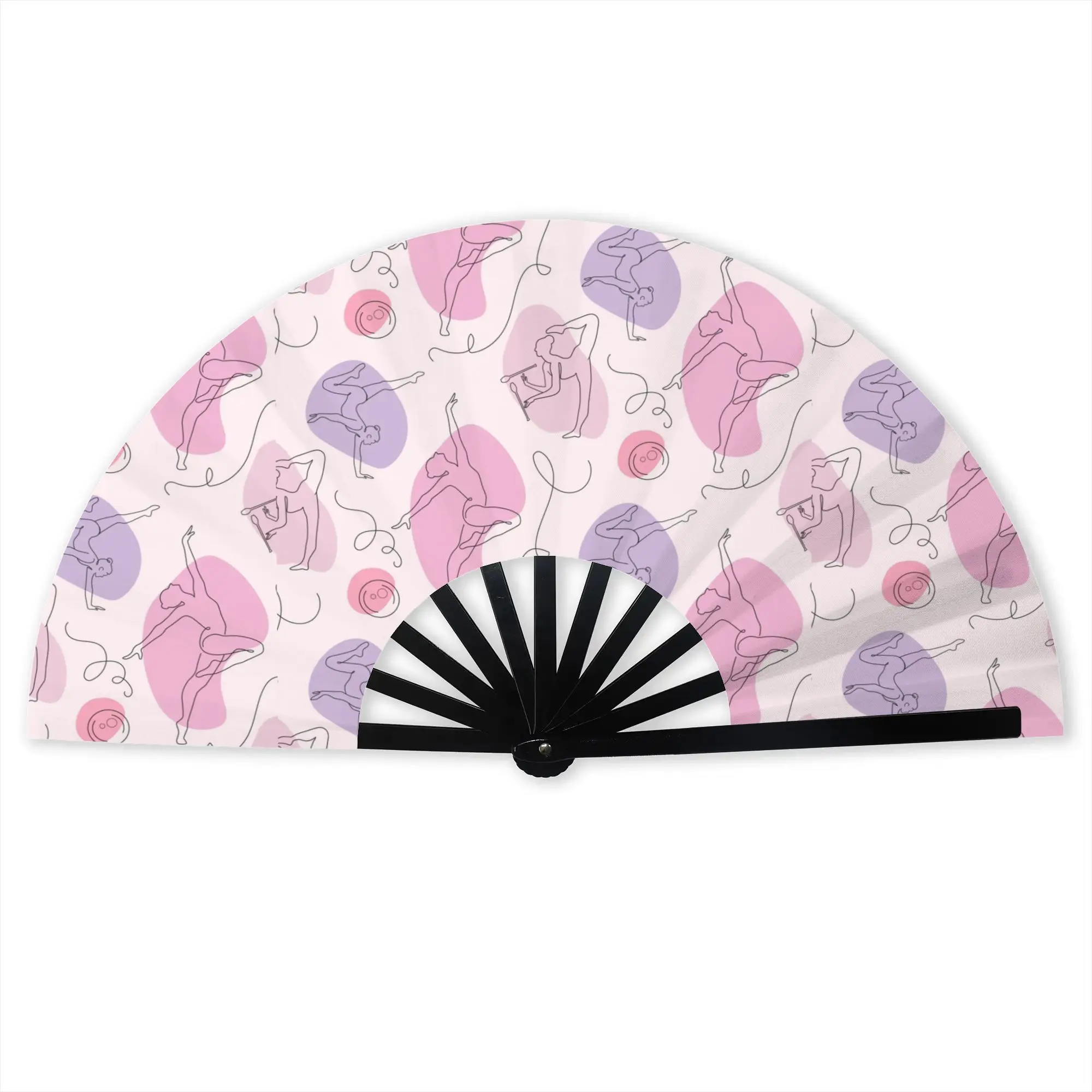 Dance Rhythmic Gymnastics  Traditional Folding Fan Chinese Style  High-Quality Fans Gift Elegant Decorative Hand Fan