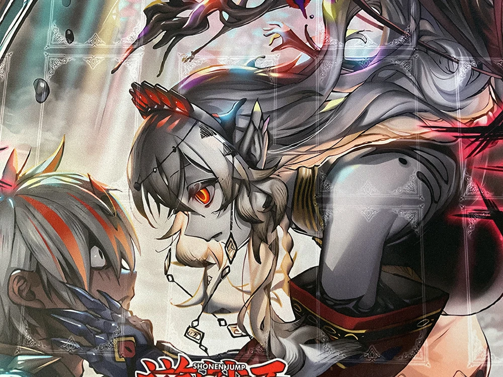 YuGiOh Fusion Dispatch Playmat DIY Fallen of Albaz TCG CCG Blazing Cartesia، حصيرة ألعاب بطاقات التداول الفضيلة لوحة الماوس المطاطية