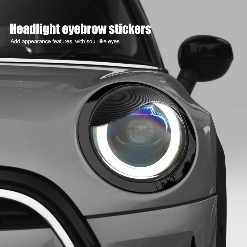 Brand New ABS Plastic Glossy And Matt Black Color Angry Eyelid For Mini Cooper F54 F55 F56 F57 2 Pcs/Set