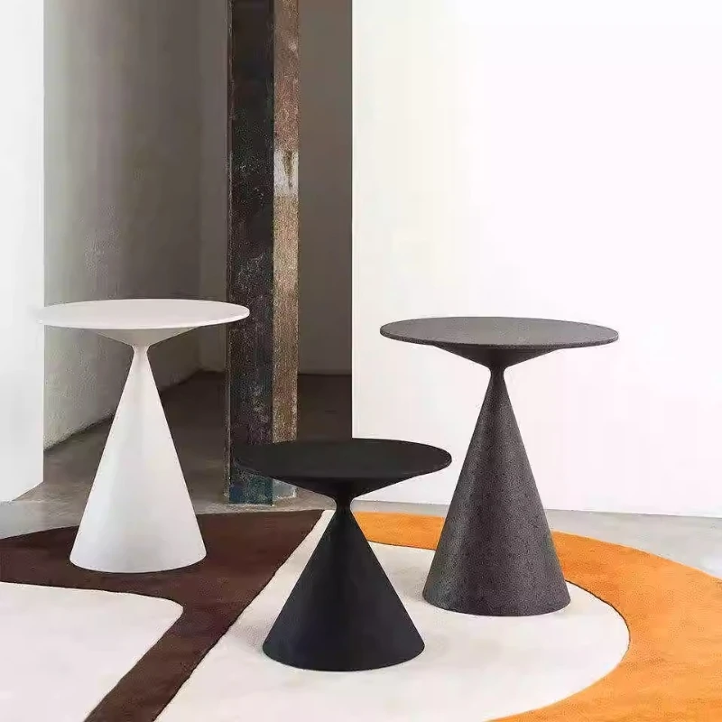 

Italian postmodern light luxury wabi **** wind round funnel coffee table