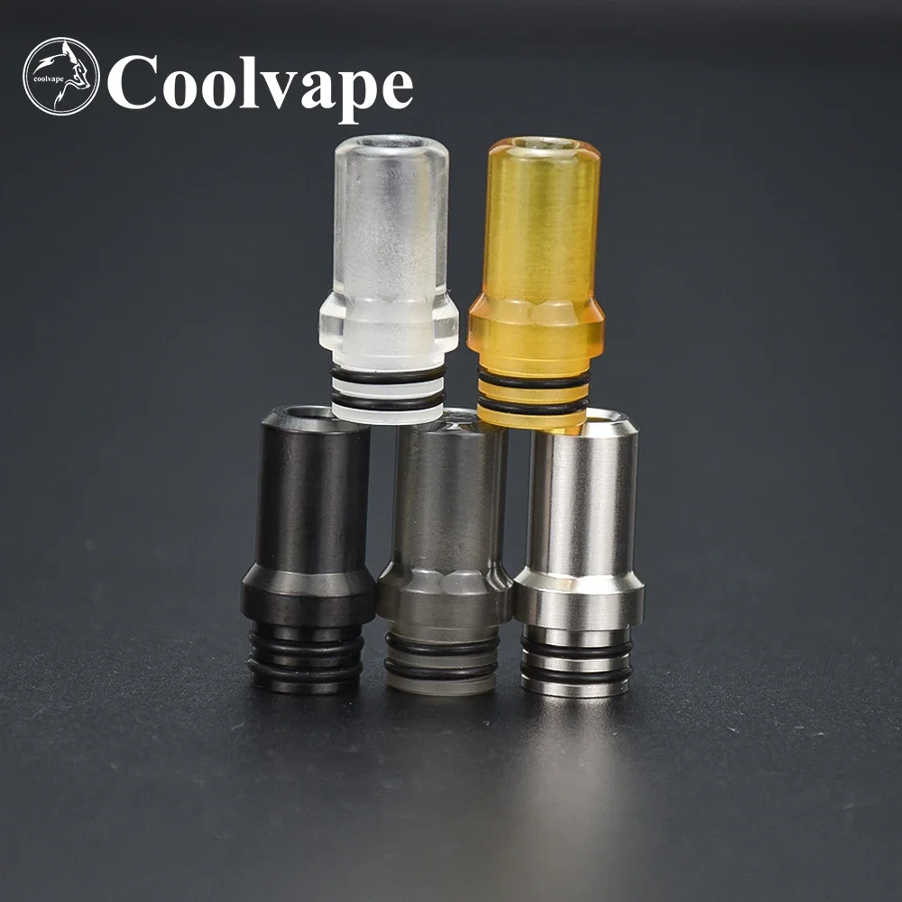 ملحقات WOLF COOLVAPE Vape 510 MTL طرف بالتنقيط 316ss pc pei مادة e-cig طرف بالتنقيط لـ Flash-e-Vapor V4.5S + rta E-cig Atomizer