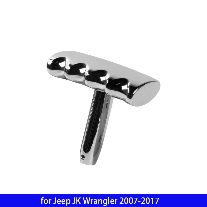 

Miji Car Interior Accessories Black/Silver Gear Shift Lever Knob for Jeep JK Wrangler 2007-2017 2/4 Doors
