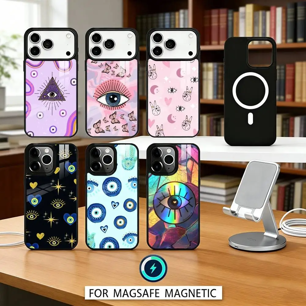 

Heart of the Pupils and Wings Phone Case For iPhone 17,16,15,14,13,12,Pro,Max For Magsafe Magnetic Wireless Charging