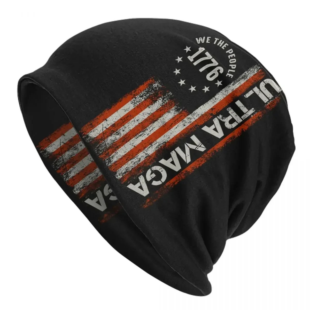 

Trump Ultra MAGA American Flag Bonnet Hats Autumn Winter Outdoor Skullies Beanies Fashionable unisex casual warm hatHat