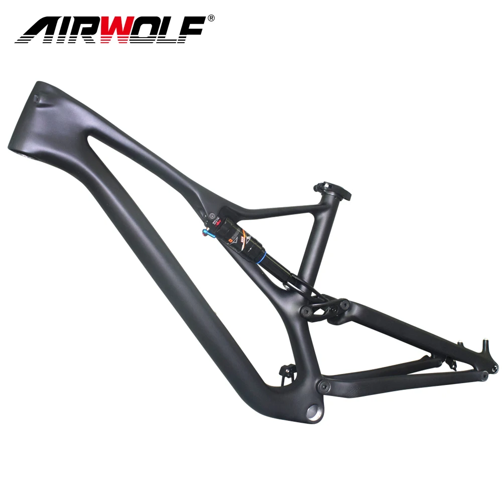 Airwolf Full Suspension Carbon Frame MTB 29er XC Enduro 148*12MM Bicycle Frame Suspension Boost Frame Carbon Framework MTB 29