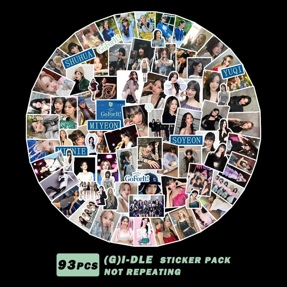 (G)I-DLE Idol New Series Waterproof Sticker Decoration Album Notebook Refrigerator Sticker Decorative GIDLE Photo Sticker