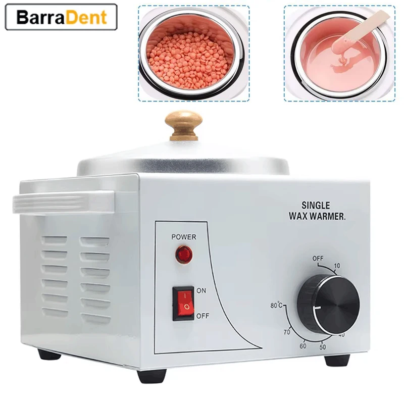 Single Wax Warmer Professional Electric Wax Heater Paraffin Hot Facial Skin HairRemoval SPA Equipment Adjustable Temperature Set