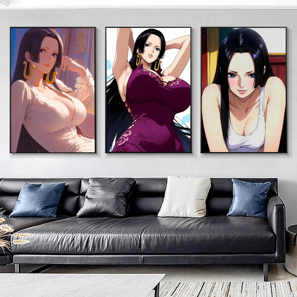 Pintura en lienzo de Anime B-Boa Hancock, póster artístico e cuadro impreso, decoración impermeable para cafetería, Bar, decoración de pared de habitación