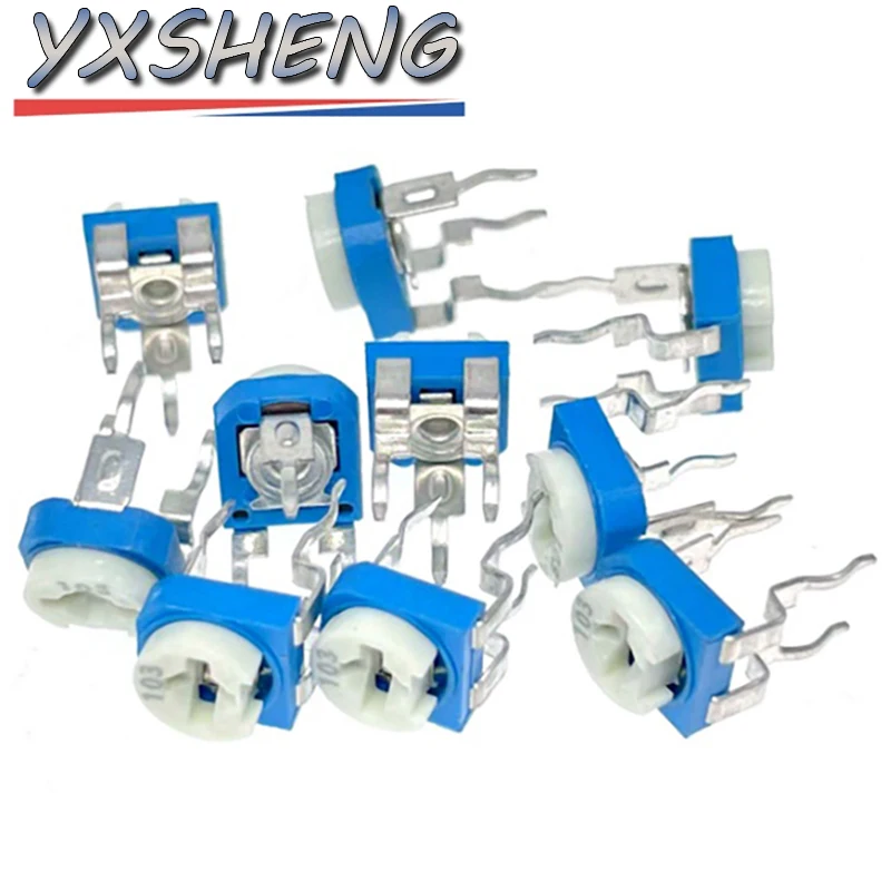 150 قطعة RM065 مقياس جهد التشذيب 100 200 220 500 1K 2K 5K 10K 20K 50K 100K 200K 500K 1M 2MΩ ، مقاومات متغيرة مجموعات متنوعة