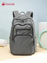 Fouvor Backpack for Women 2025 New Large Capacity Elegant Multiple Pockets All-match Waterproof Travel Oxford Cloth Bags 2988-04