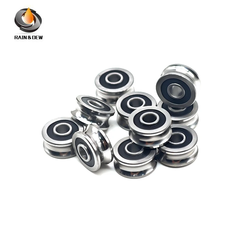 5 pcs/lot U Goove Bearings SG10 SG15 SG20 SG25 SG35 Groove Ball Bearings for CO2 Laser Engraving Cutting Machine