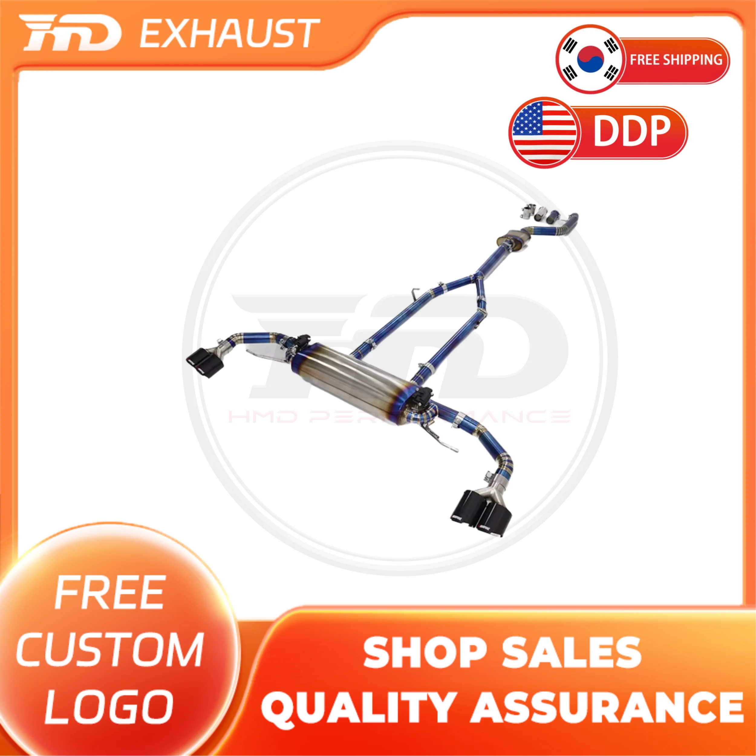 

Эксклюзивная настройка HMD, титановая выхлопная система Catback для BMW X5 X6 G05 G06 3,0T, выхлопная система с электрическим клапаном автомобиля