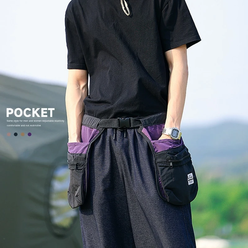 

Универсальная поясная сумка-нагрудник с множеством карманов на молнии, модная, нишевая, многофункциональная, настраиваемая, для путешествий, спорта, фитнеса, велоспорта