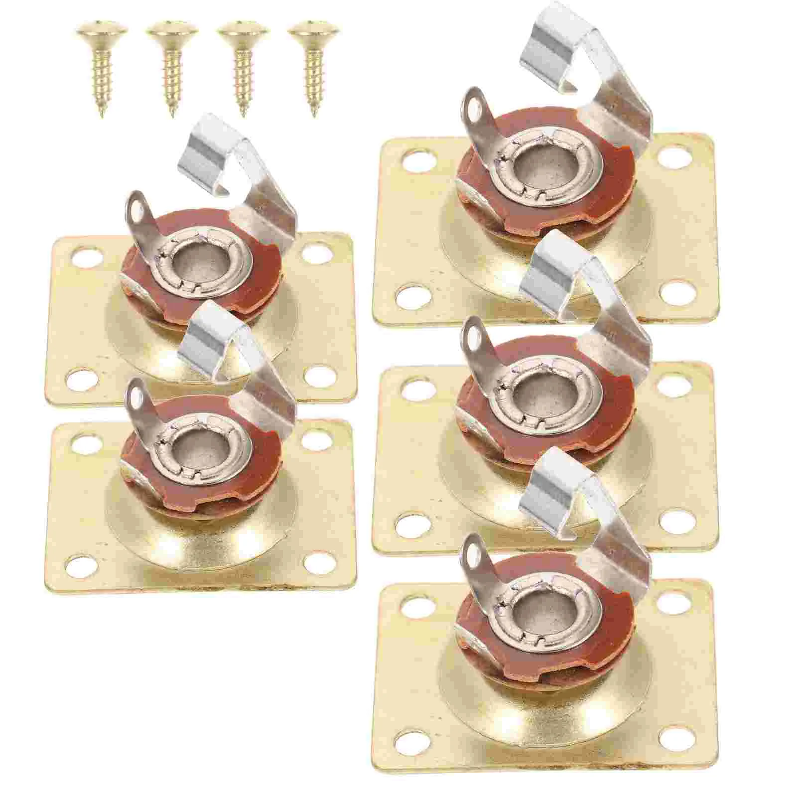 

5 Pcs Guitar Jack Plate Output Pickup for Electric Bass Plug Socket Jacks Building