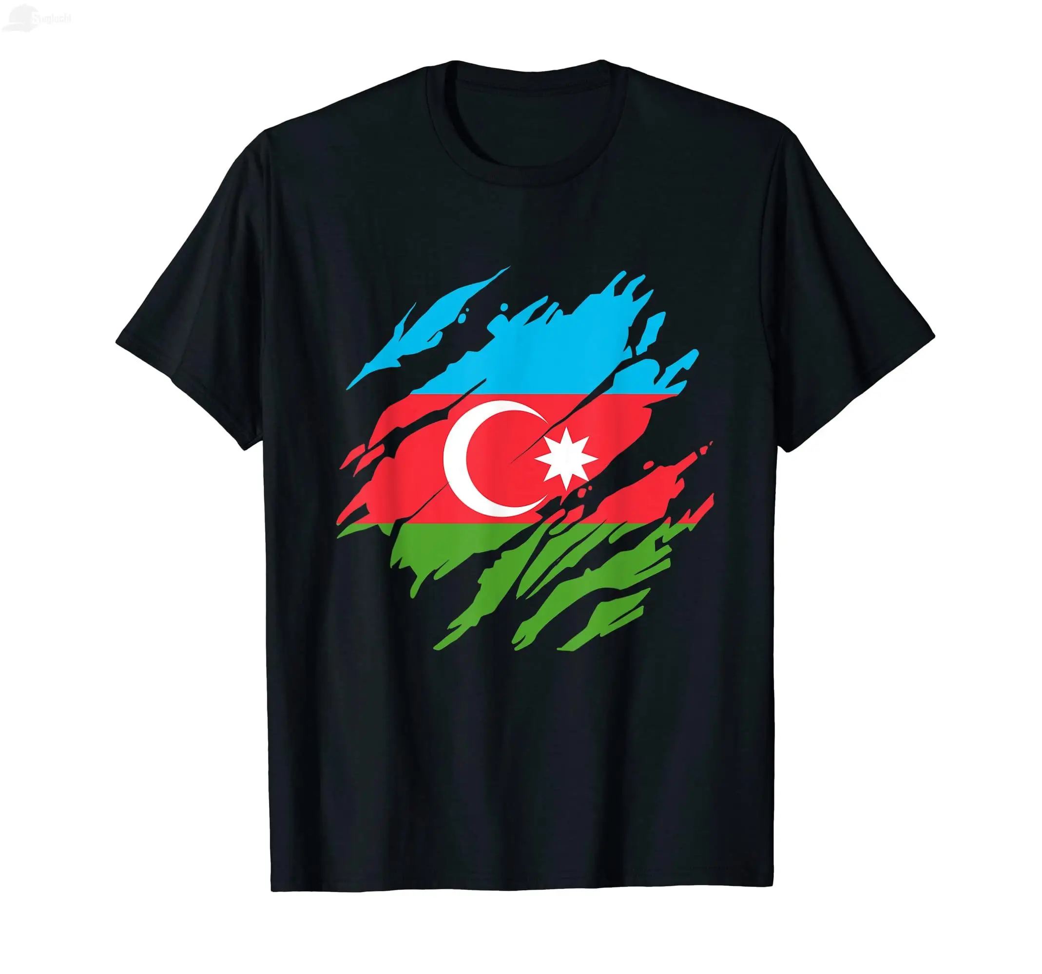 2022 lato azerbejdżan azerbejdżan flaga wilk t-shirty dla mężczyzn kobiety UNISEX T Shirt topy hip-hopowe koszulki bawełniane