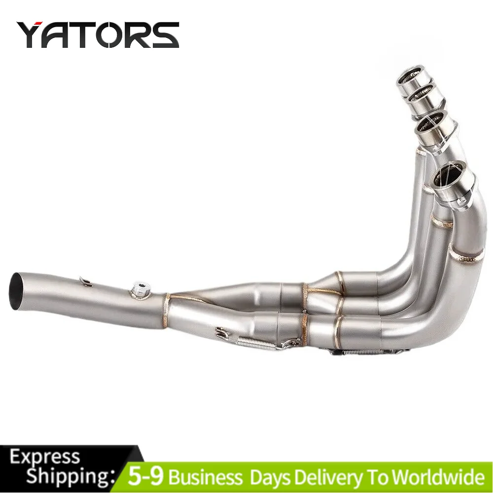 

For Yamaha R6 2006-2020 YZF-R6 YZFR6 Exhaust 51mm Slip-On Header Mid Link Pipe Exhaust Systems Exhausts Pipes