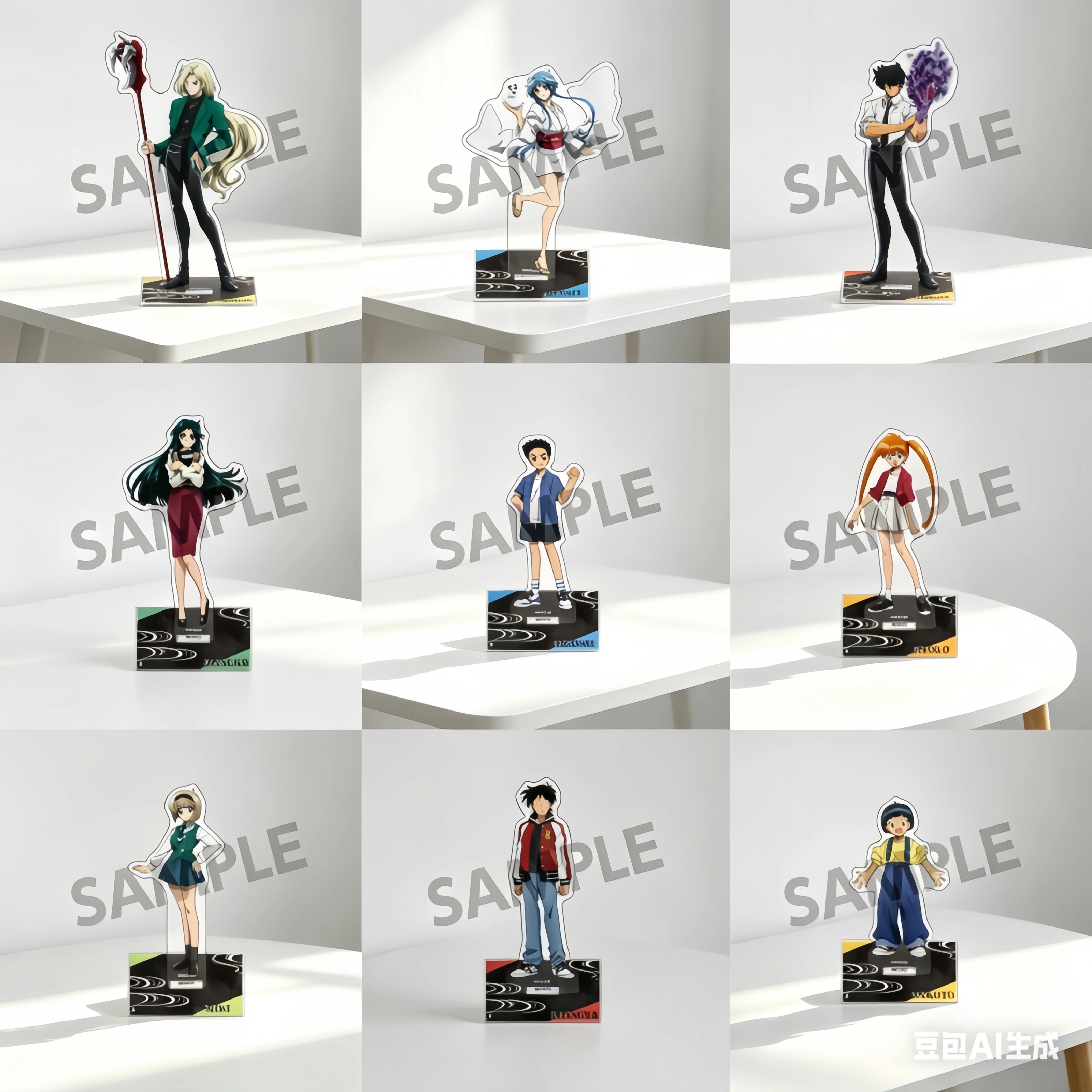 Figura de escritorio original de Jigoku Sensei Nube Teacher Hell, modelo de placa acrílica al por mayor, regalo para fans, llaveros de 15 cm