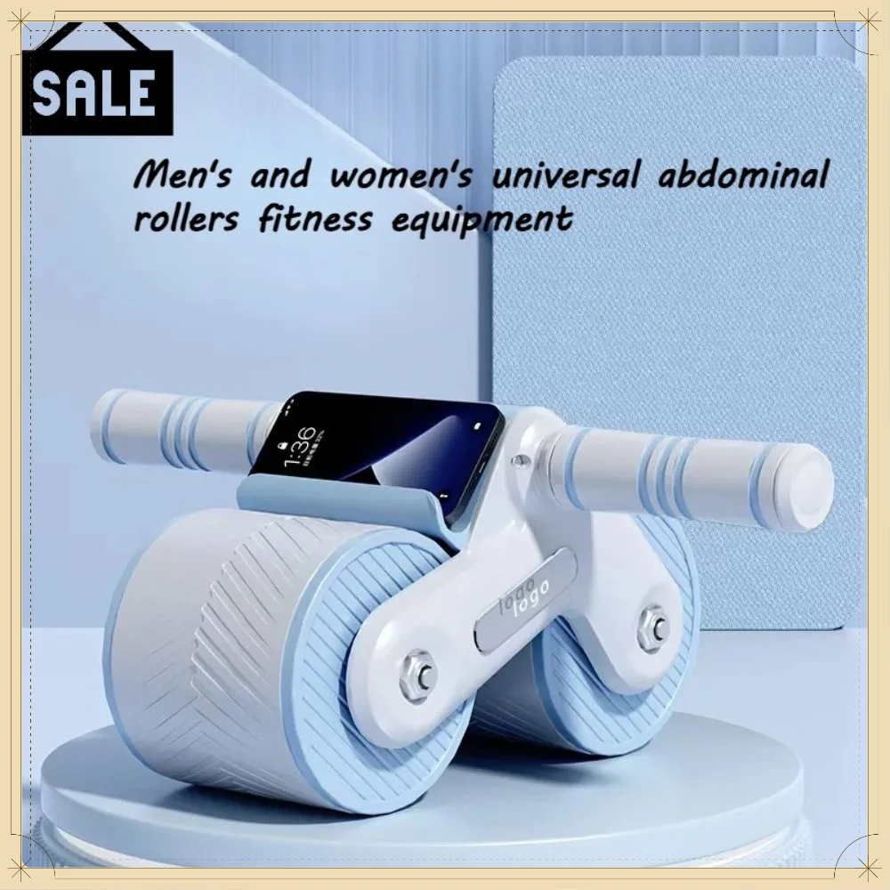 Automatic Rebound Ab Roller Portable Household Fitness Equipment Multifunctional Abdominal Muscle Trainer for Daily Workout