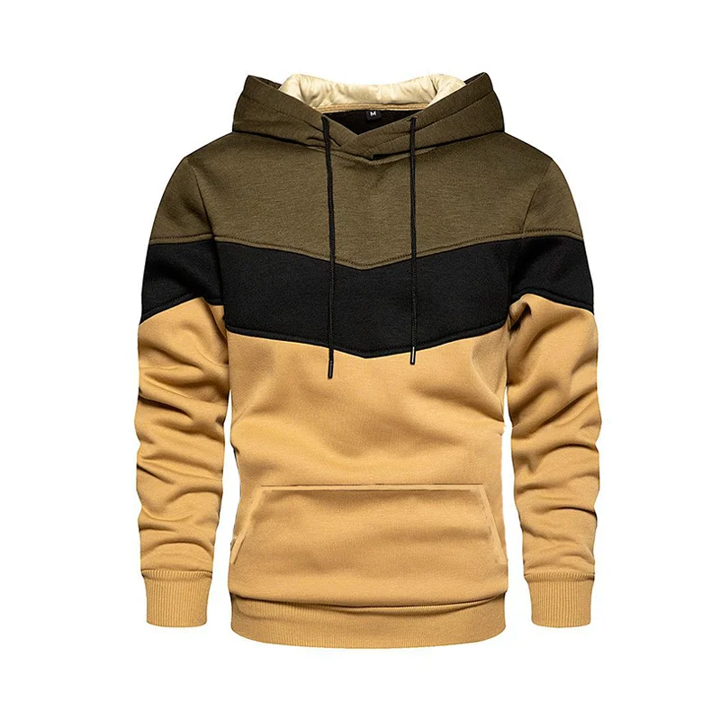 Spring Autumn Men's Hoodies Color Striped Slim Hooded Sweatshirts Mens Coats Male Casual Sportswear Streetwear Dropshipping