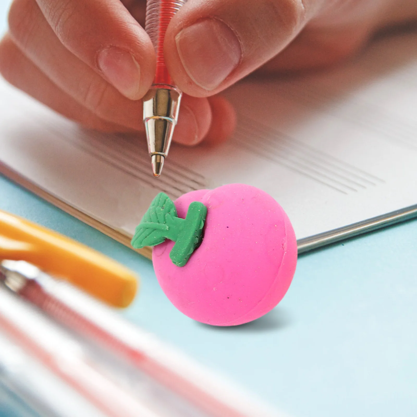 

10Pcs Vegetable and Fruit Erasers for Kids Novelty Pencil Erasers Clean Correction Portable Mini Food Shaped Designs Fun