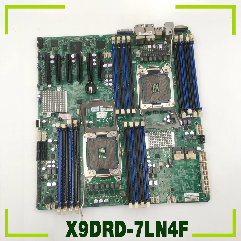 For Supermicro Server Motherboard  2011 Dual X79 E5-2600 Family ECC DDR3 LGA2011 PCI-E 3.0 X9DRD-7LN4F