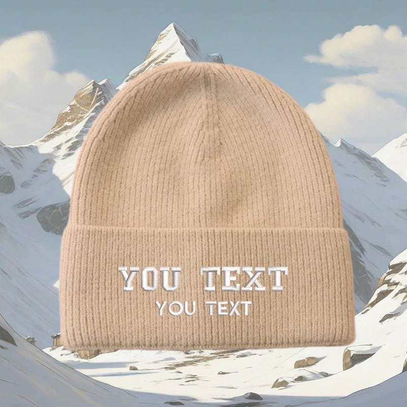 

Теплая шляпа-пуловер без полей в стиле персонализированной шляпы - вышивка букв на заказ и дизайн (оптовый вариант) минимальное количество заказа