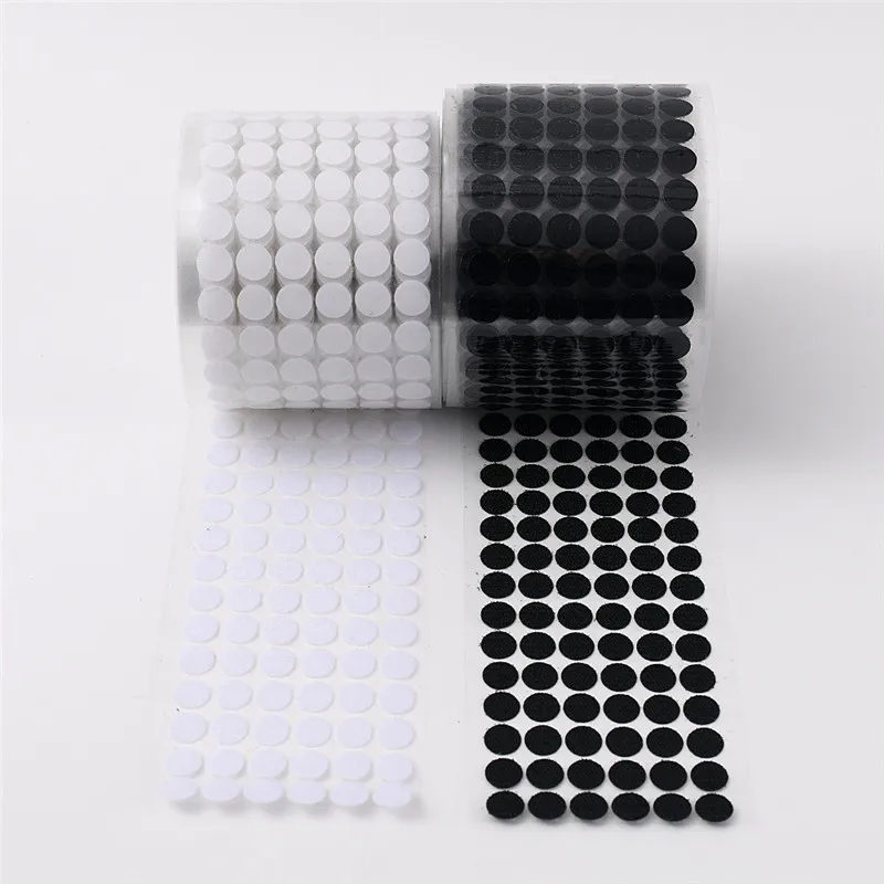 نقطة ملصق الذاتي لاصق السحابة هوك وحلقة الشريط 10/15/20/30 مللي متر بيلكرو لاصق قوي الغراء ملصق شريط جانبي مزدوج