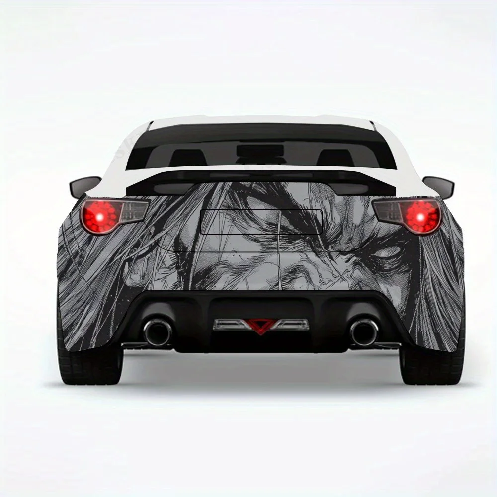 

Grimacing Figure with Chains ,Vinyl Decal for Car Rear, Waterproof Self-Adhesive Vinyl Stickers for Vehicle Tail and Bumper, Dec