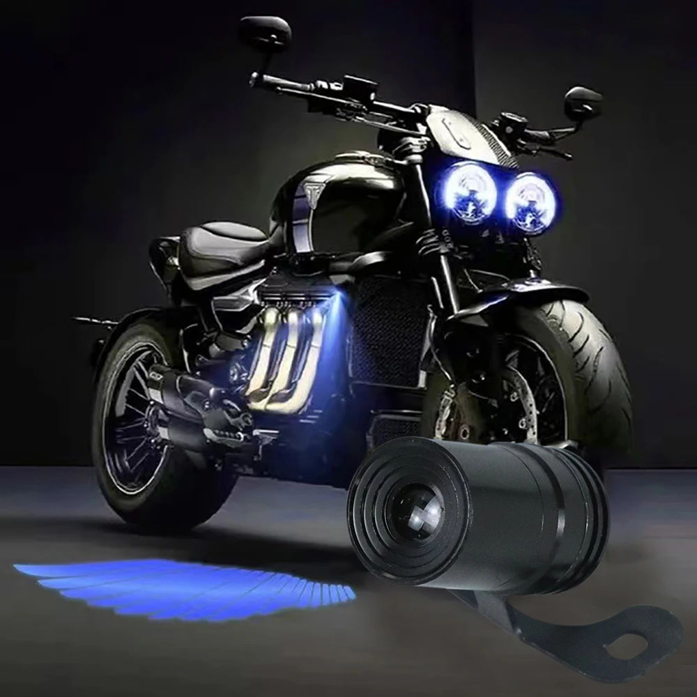 2 PCS Motorcycle LED Underbody Light Projector Ghost Angel Wings Laser Light Motorcycle Decorative Light Projection Lights