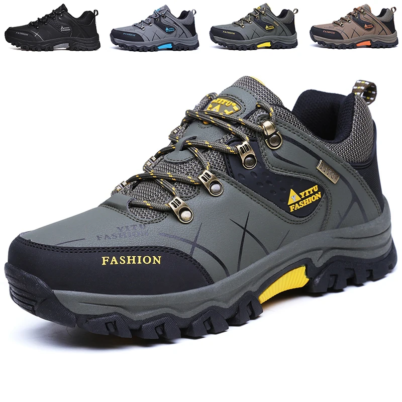 

Hiking Shoes for Men High Quality Mountain Climbing Shoes Breathable Trekking Sneakers Outdoor Men Shoes Free Shipping