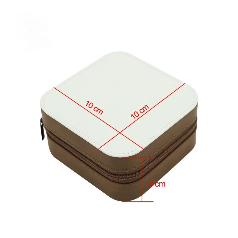 Imagem -05 - Leather Blank Jewelry Box Sublimação Blanks Design Faça Você Mesmo Personalizado 20 Pcs por Lote pu