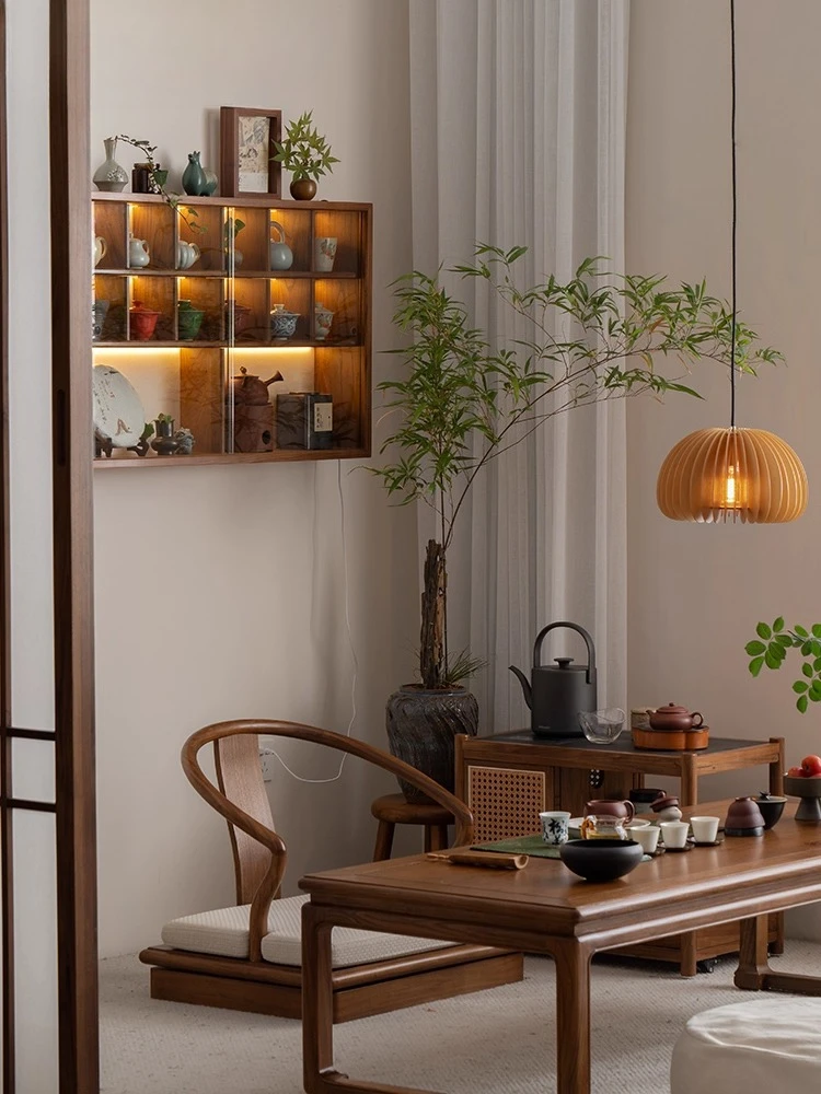 Porte-gobelet en bois massif, nouveau support pour service à thé chinois, vieux support en orme