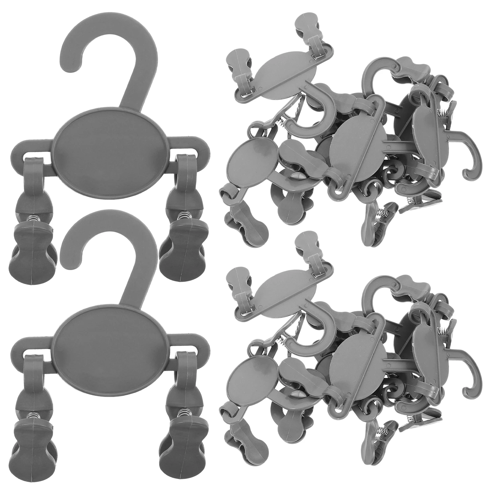 

10pcs Children Shoe Hooks Kids Pants Hangers Clips for Drying Baby Slippers Socks Boot Closet Plastic Sturdy Drain