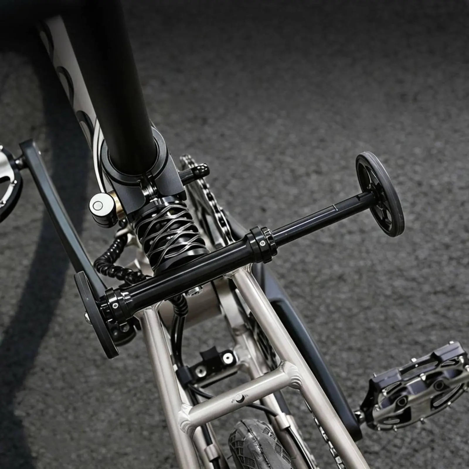 Telescopic Bike Support Bar Reinforced Rear Triangle Reinforcement Rod Adjustable Bike Support Bar Exact-Fit for Cycling