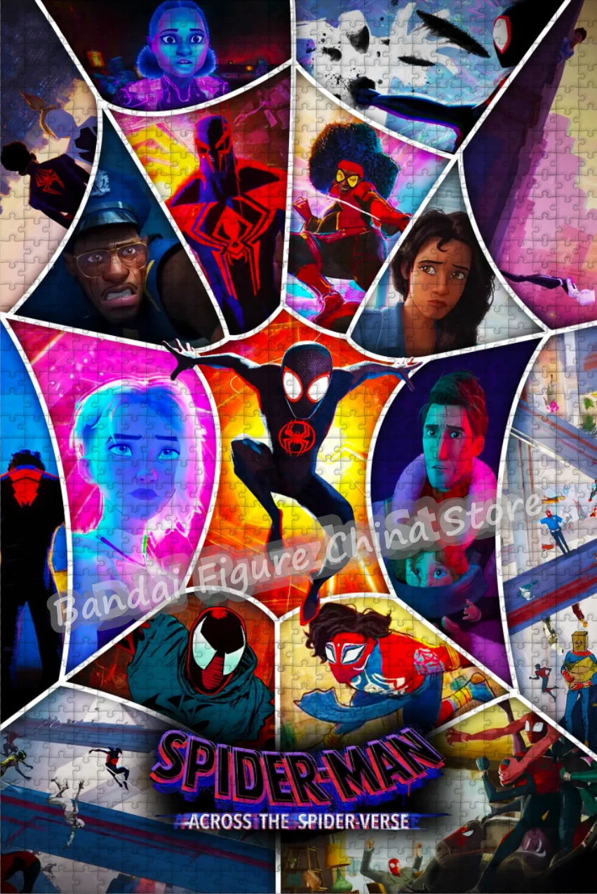 

108/200/300/500/1000/1500 элементов, головоломки с изображением супергероев Диснея, головоломки с принтом аниме, игрушки для снятия стресса