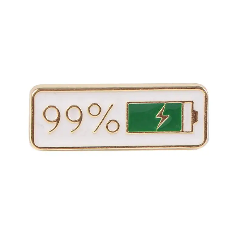 Social Battery Lapel Pin Fashion Social Mood Brooch Pins For Clothing Backpack 2023 Aesthetic Social Battery Lapel Pin For Women