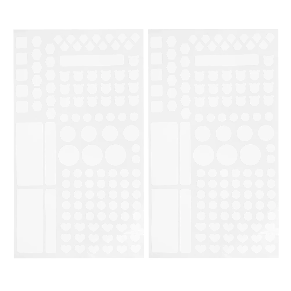 

2pcs Light Blocking Stickers White Half Transparent for Electronics Routers Power Outlets LED Lights Easy Use