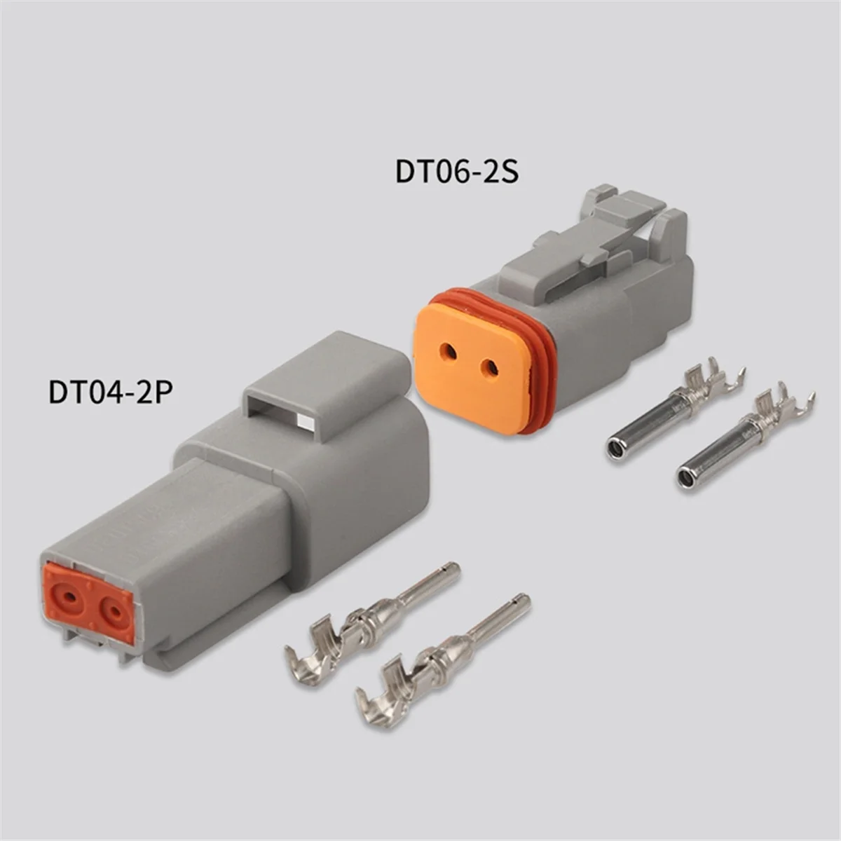 

ABIY-Deutsch DT 2-Pin Waterproof Electrical Connector,DT06-2S DT04-2P, Inlet Air Temperature Sensor Plug with Round Terminals