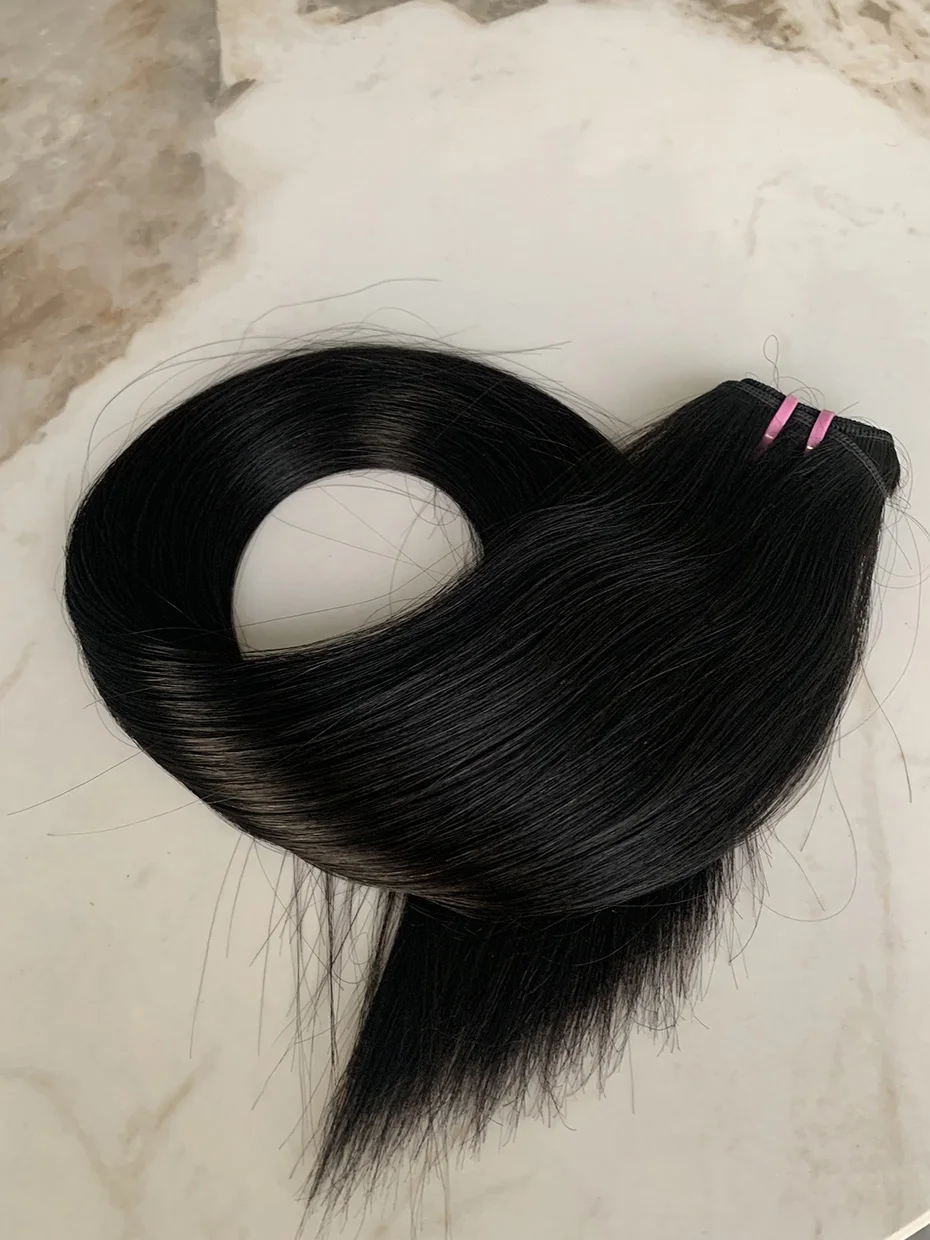 الخام الفيتنامية مزدوجة تعادل 100% حزم الشعر البشري العظام مستقيم 15A نسج على شكل شعر إنسان حزمة لحمة أسود طبيعي 18 20 22 بوصة